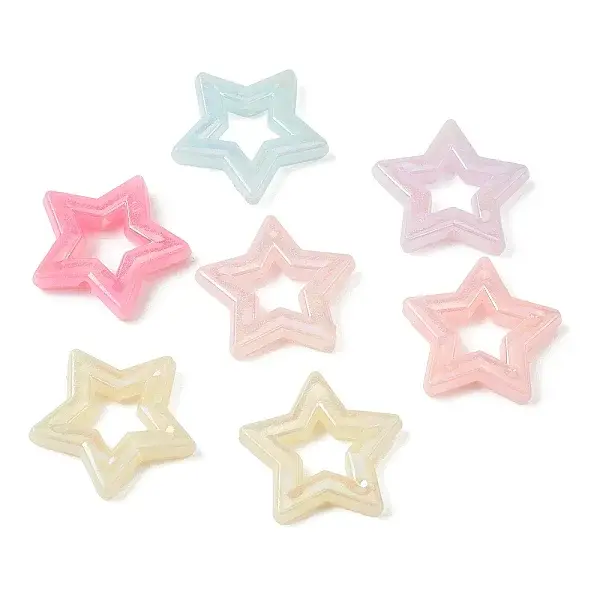 UV Plating Opaque Acrylic Beads