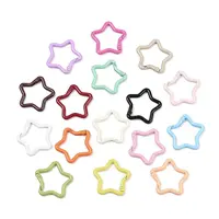 Spray Painted Alloy Spring Gate Rings