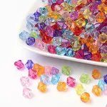 Faceted Bicone Transparent Acrylic Beads