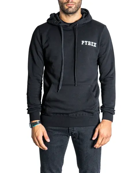Černá mikina Pyrex s kapucí