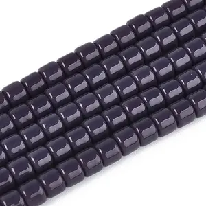 Opaque Solid Color Glass Beads Strands