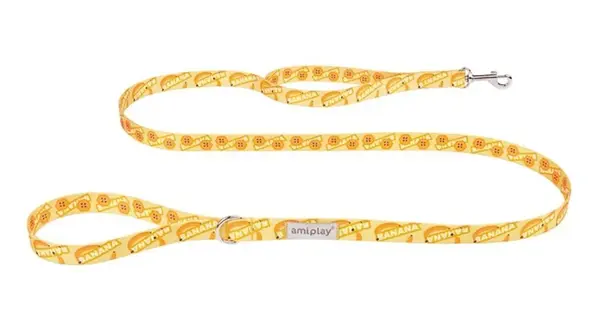 Amiplay Vodítko Be Happy Banana 150 cm | Vodítka pre psy - S