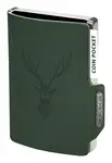 Kožená mini peněženka Mondraghi Silhouette Classic Deer Green