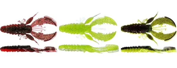 Westin gumová nástraha crecraw creaturebait dark water mix - 6,5 cm 4 g 6 ks