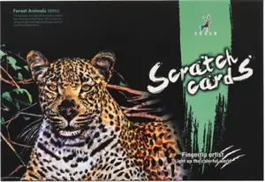 Škrábací obrázek barevný Gepard