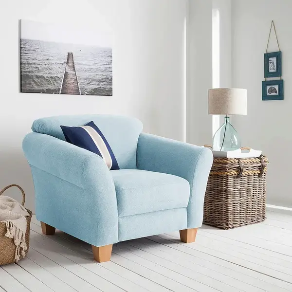 Sit & More KŘESLO, textil, světle modrá