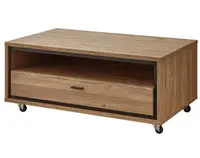 Konferenční stolek se zásuvkou Flores, dub gustavson/antracit