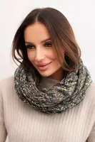 Dámská hrubá žíhaná zimní šála