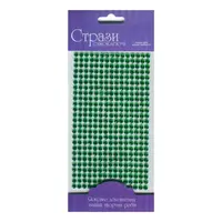 Samolepicí třpytivé kamínky 5mm 375ks – Green