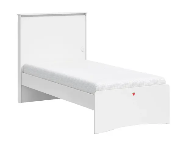 Studentská postel 100x200cm s usb vendella - bílá