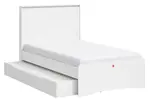 Studentská postel 120x200cm s přistýlkou vendella - bílá