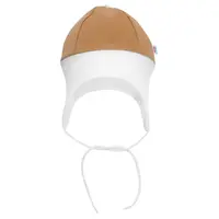 New Baby Kojenecká čepička  The Best hnědá, vel. 56 (0-3m)
