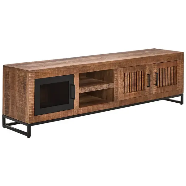 Landscape NÍZKÁ KOMODA, mangové dřevo, přírodní barvy, 175/50/40 cm