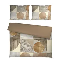 Esposa OBOUSTRANNÉ POVLEČENÍ, satén, šedohnědá, 200/200 cm