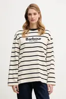 Bavlněné tričko s dlouhým rukávem Barbour Maeve