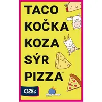 ALBI TACO, MAČKA, KOZA, SYR, PIZZA Postrehová kartová hra, mix, veľkosť