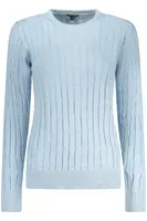 Světle modrý basic svetr