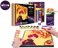 OKTO výtvarný set Manga motív živlov "Oheň" 30x40 cm