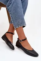 Dámské balerínky s řemínkem a přezkou Janelor