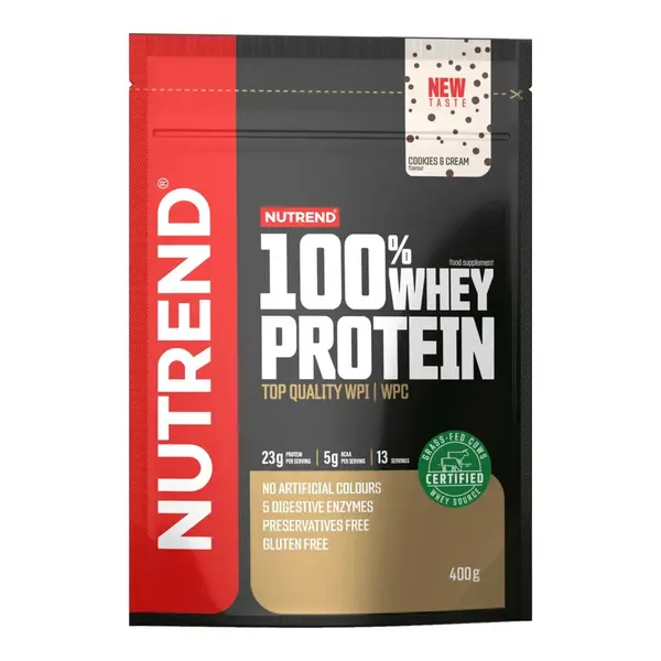 100% WHEY PROTEIN, cookies - cream