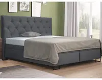 Postel Amy 180x200 cm, tmavě šedá látka