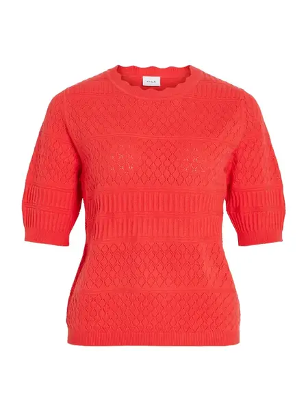 VILA Sveter 'VIMilos'  červená
