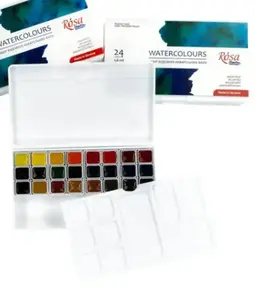 Sada akvarelových barev Rosa Studio 24ks v plastové krabičce