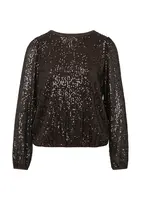 COMMA Blúzka  tmavohnedá