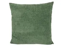 Dekorační polštář Chenille Cross 60x60 cm, zelená