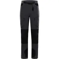 ALPINE PRO AKAN 2 Pánske softshellové nohavice, tmavo sivá, veľkosť