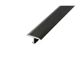 Lišta deliaca "T" Eviso čierna matný, hliník dĺžka 270 cm, výška hrany 2 mm, ATBL0315
