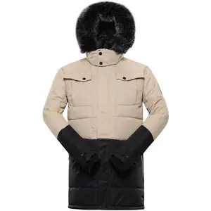 ALPINE PRO EGYP Pánská zimní bunda, béžová, velikost