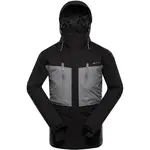 ALPINE PRO COMED Pánská lyžařská bunda, černá, velikost
