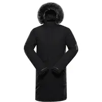 ALPINE PRO WUSS Pánsky zimný kabát, čierna, veľkosť
