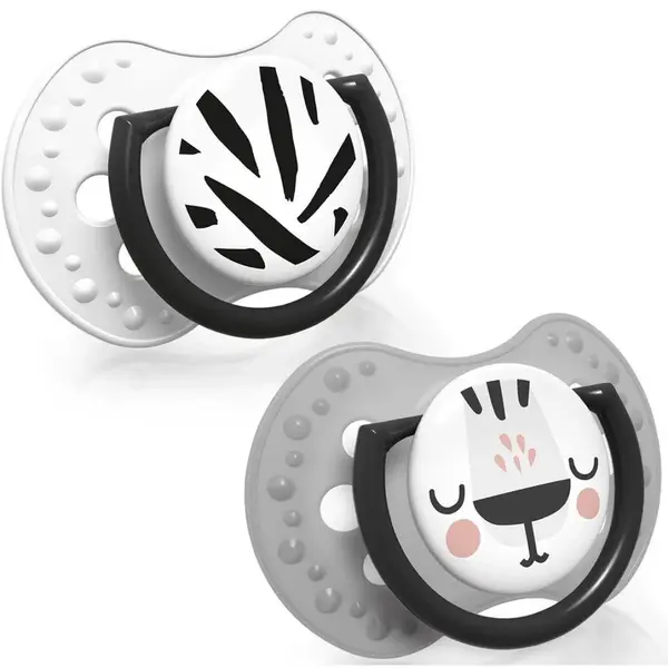 Lovi Cumlík silikónový dynamický Salt & Pepper 6 - 18 m 2 ks