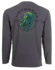 Grundéns funkčné uv tričko kracken ls tech tee anchor - xxl