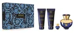 Versace Pour Femme Dylan Blue – EDP 100 ml + telové mlieko 100 ml + sprchový gél 100 ml + EDP 5 ml