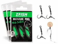 Zfish náväzec ronnie rig 3 ks - veľkosť háčika 8