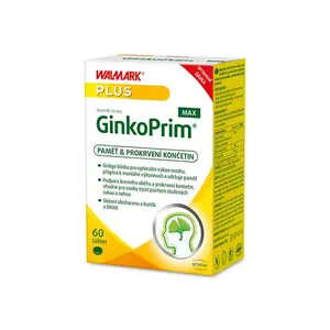Walmark GinkoPrim MAX, ginkgo biloba a hořčík 60 tablet