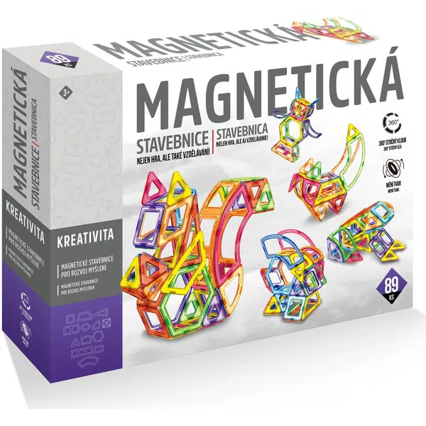 Alltoys Magnetická stavebnica 89 ks