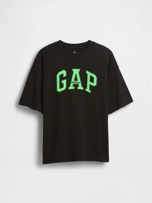 GAP Dětské oversize tričko Heavyweight Athletic Logo - Kluci
