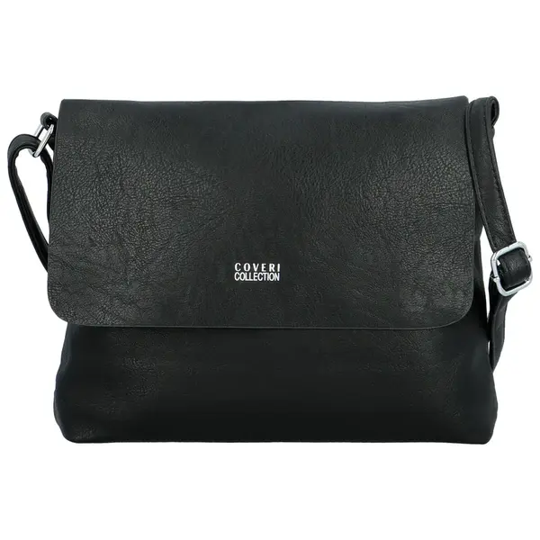 Stylová dámská koženková crossbody kabelka Annalotte, černá