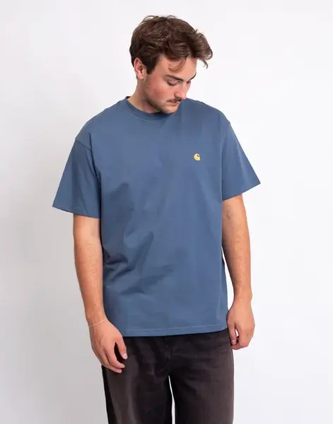 Tričko Carhartt WIP S/S Chase T-Shirt Icesheet/Gold