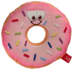 Hračka Dog Fantasy donut s obličejem růžový 12cm