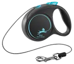 Vodítko Flexi Black Design lanko XS 3m modré