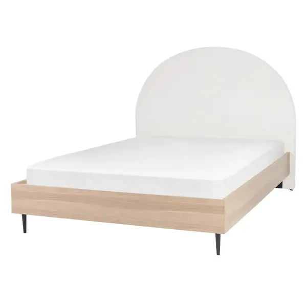 Beliani POSTEL 140/200 cm Krémově bílá Millay