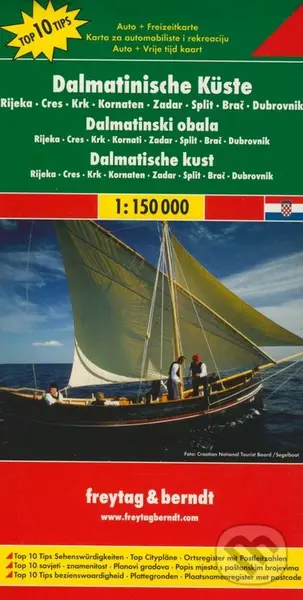 Dalmatinische Küste 1:150 000