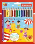 STABILO Trio, hrubá 18 ks Púzdro so strúhadlom