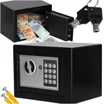 Domáci trezor s elektronickým kódom a kľúčom