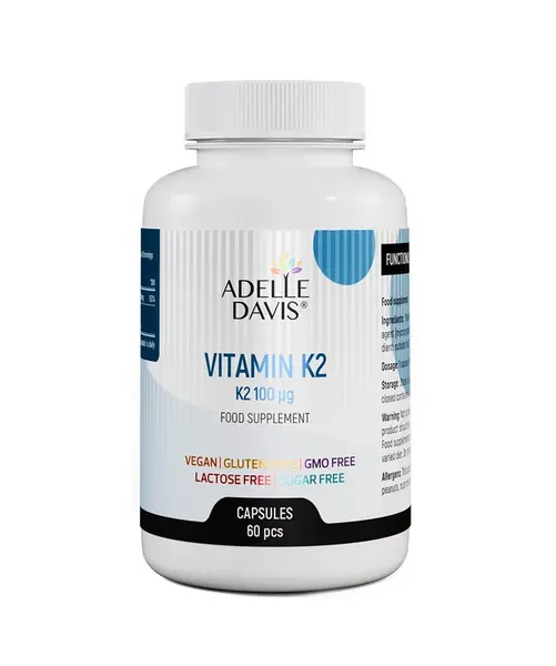 Adelle Davis Vitamin K2 100 mcg 60 kapslí
